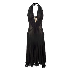 white christmas dresses Roberto Cavalli S/S 2003 Chinoiserie Long Corset Dress – darina`s garms main image 0